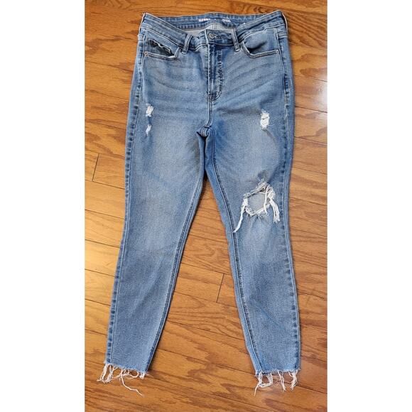 Old Navy Jeans Women Size 10 High Rise Rockstar Super Skinny Denim - Picture 6 of 10